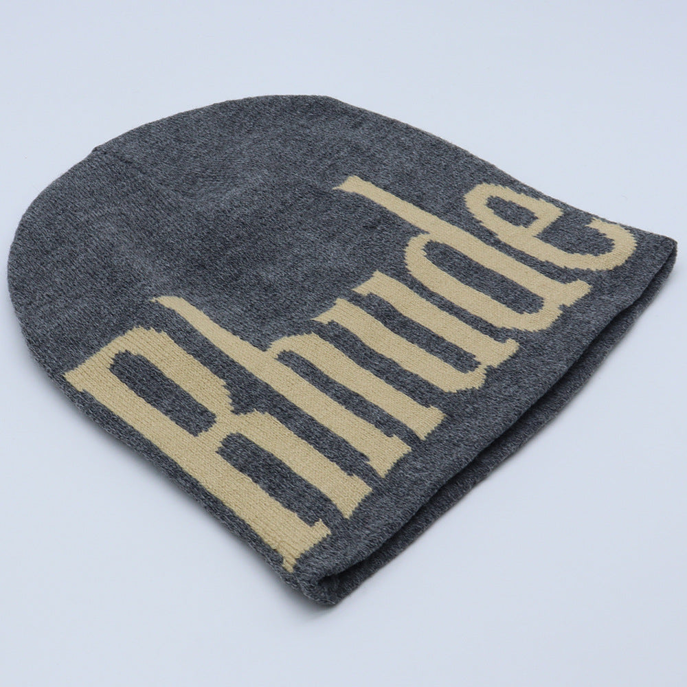 Rhude Hat Fashion Knitted Hat Windproof Ear Protector