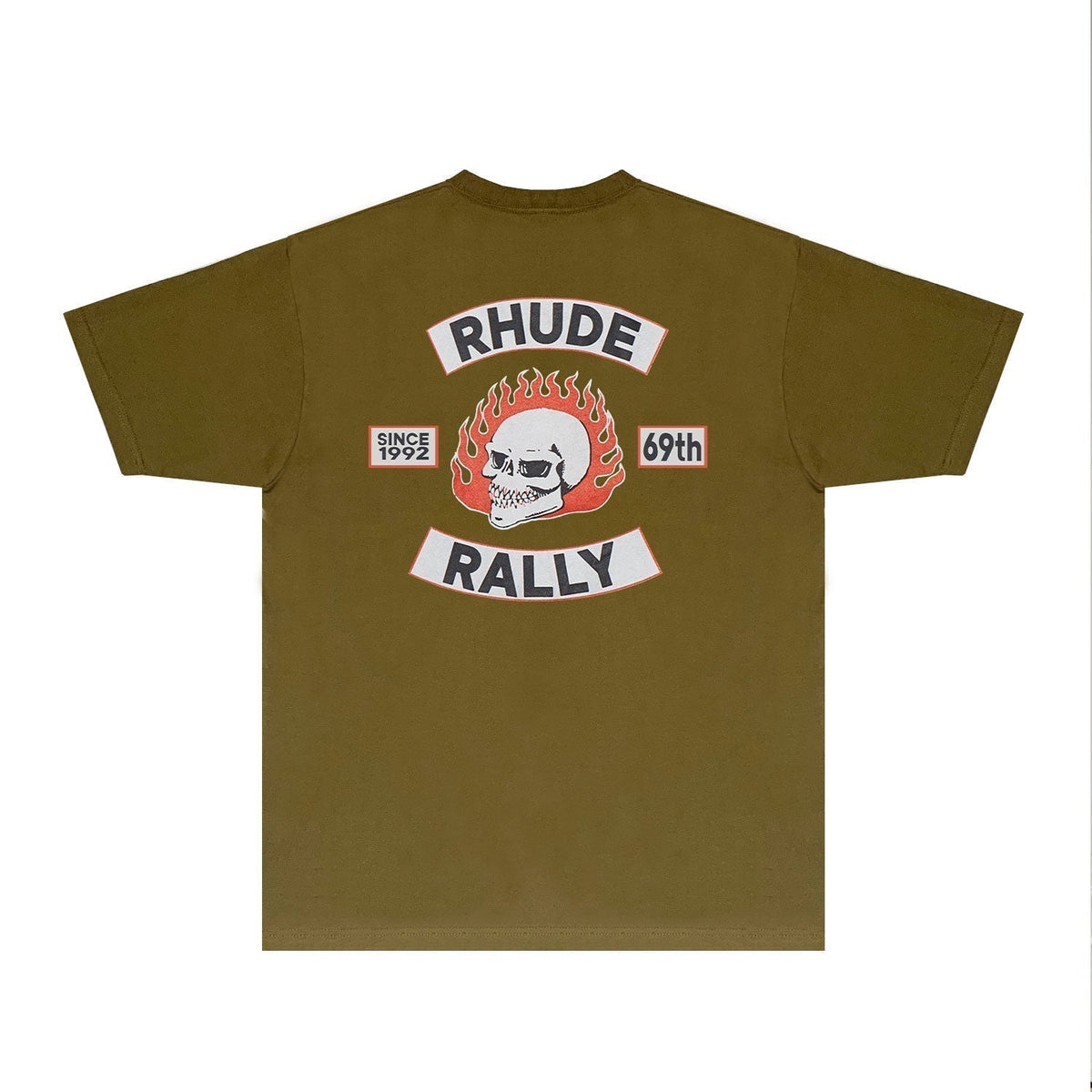 Rhude T-shirts Printed Trendy Pure Cotton