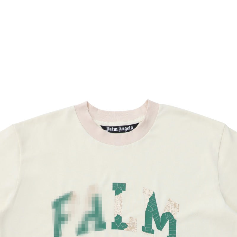 Palm Angels T-shirt Camouflage Letter Short Sleeve T-shirt
