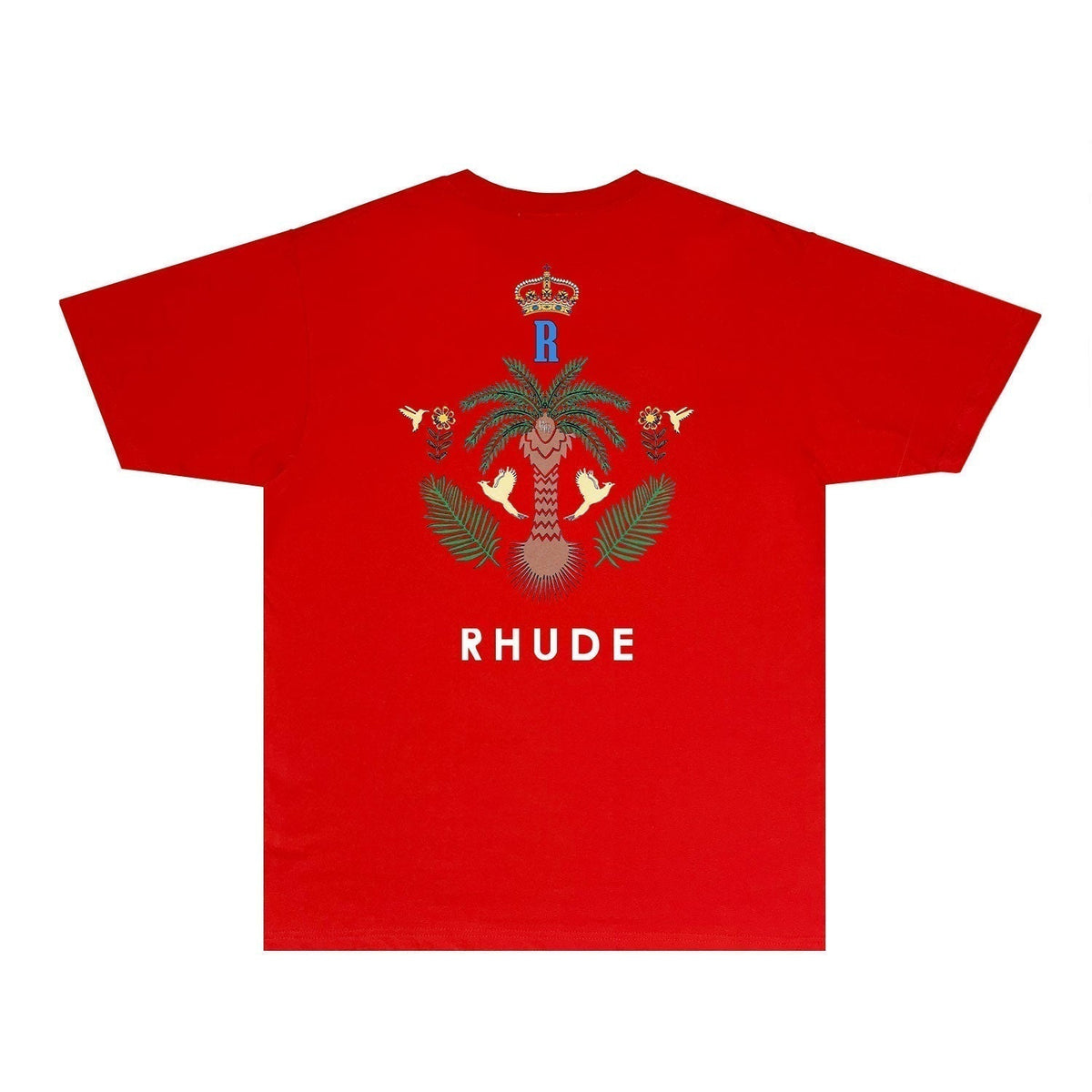 Rhude T-shirts Printed Trendy Pure Cotton