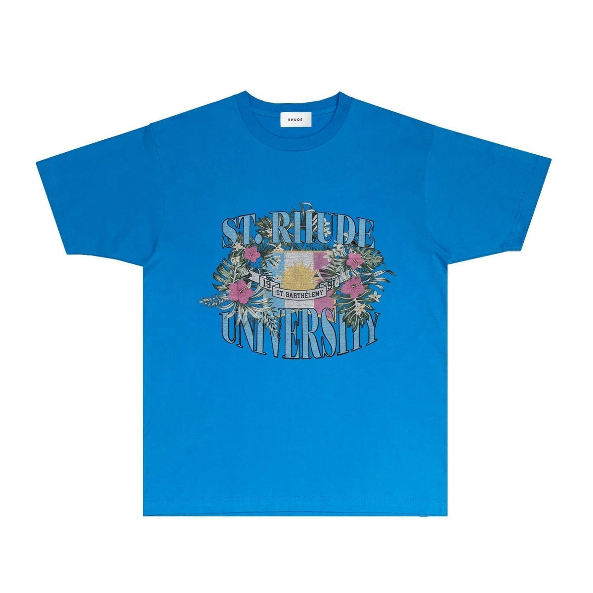 Rhude T-shirts Printed Trendy Pure Cotton