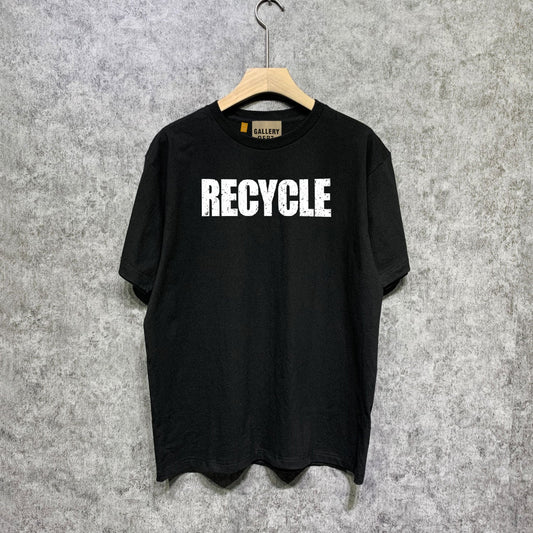Gallery Dept T Shirt Retro Printed Loose Short-Sleeved Shirt