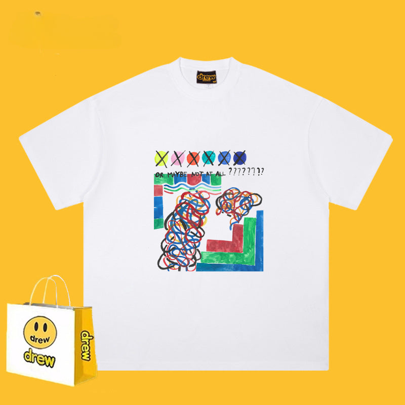 Drew T-shirts Graffiti Printing T-shirt