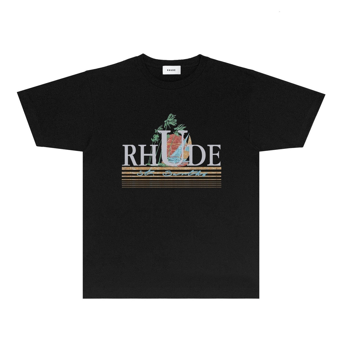 Rhude T-shirts Printed Trendy Pure Cotton
