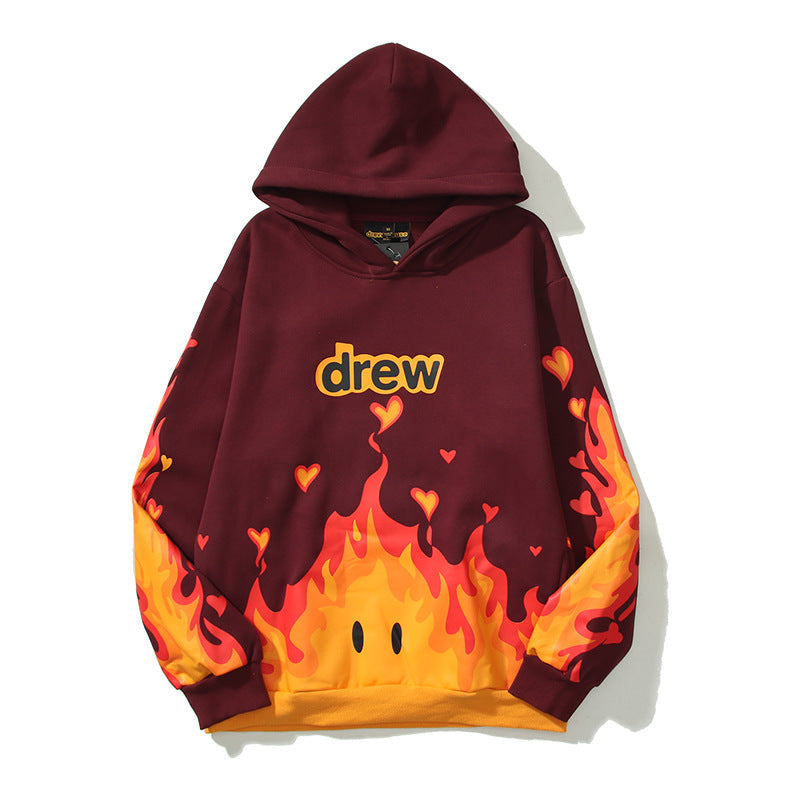 Drew House Hoodie Unisex Loose Casual Fleece Hoodie