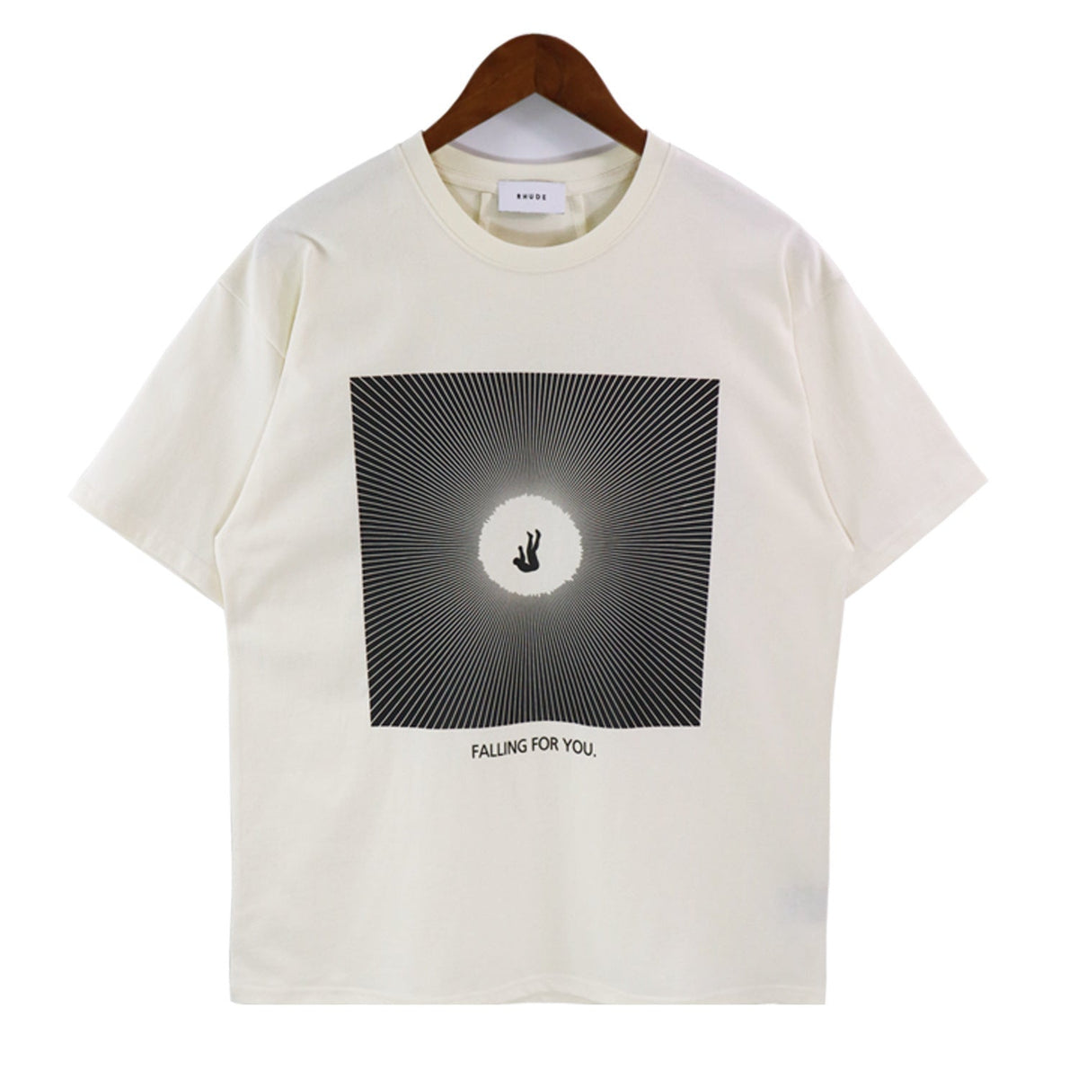 Rhude T-shirt Alphabet Slogan Printed Short Sleeve T-shirt