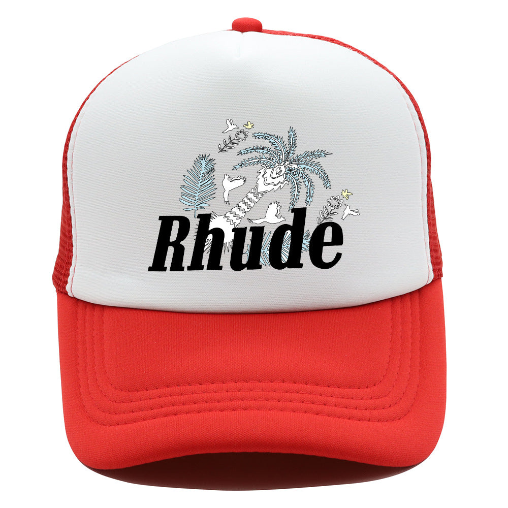 Rhude Hat Fashion Net Cap Hip Hop Baseball Cap