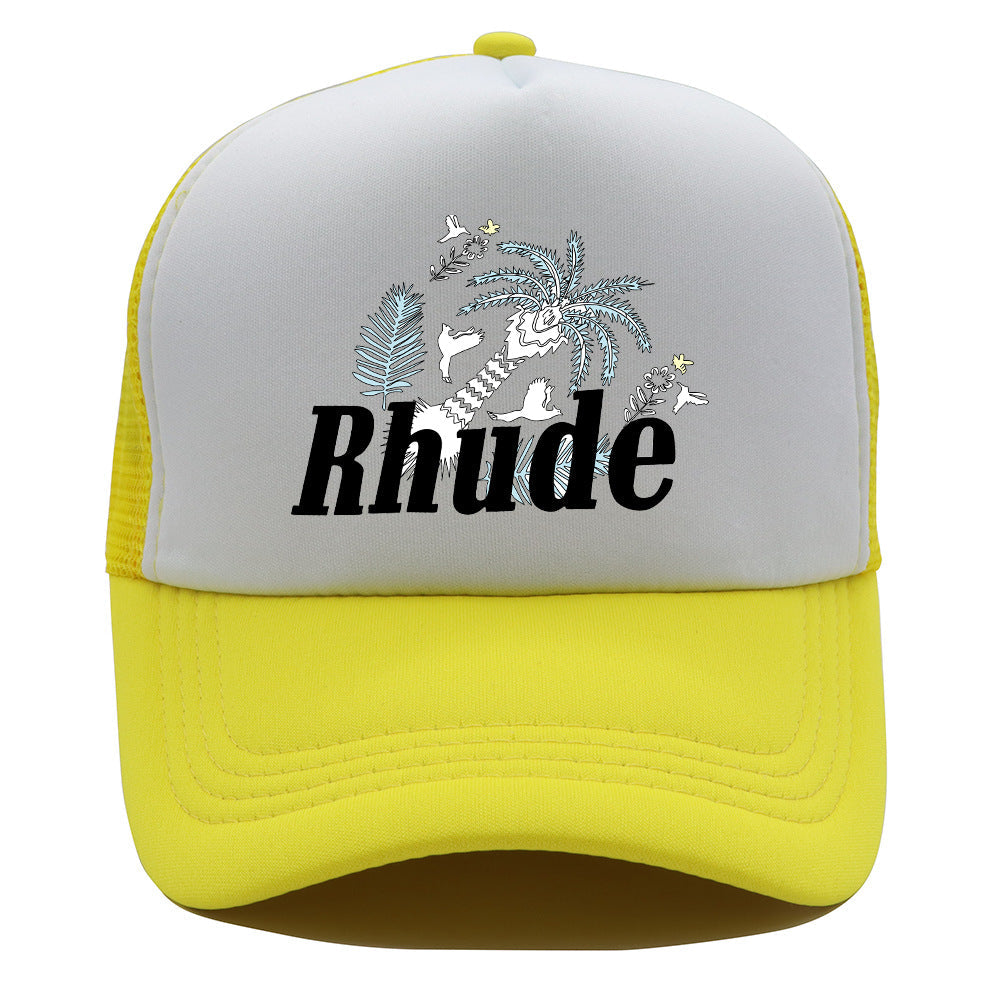 Rhude Hat Fashion Net Cap Hip Hop Baseball Cap