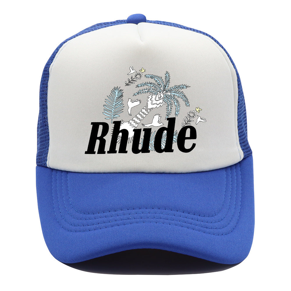 Rhude Hat Fashion Net Cap Hip Hop Baseball Cap