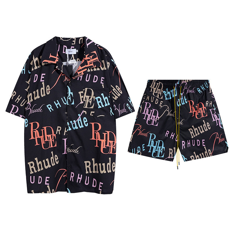 Rhude T-shirt Casual Short Sleeve Shirt