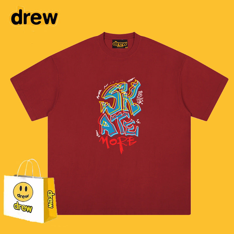 Drew T-shirts Classic Letter Short Sleeve