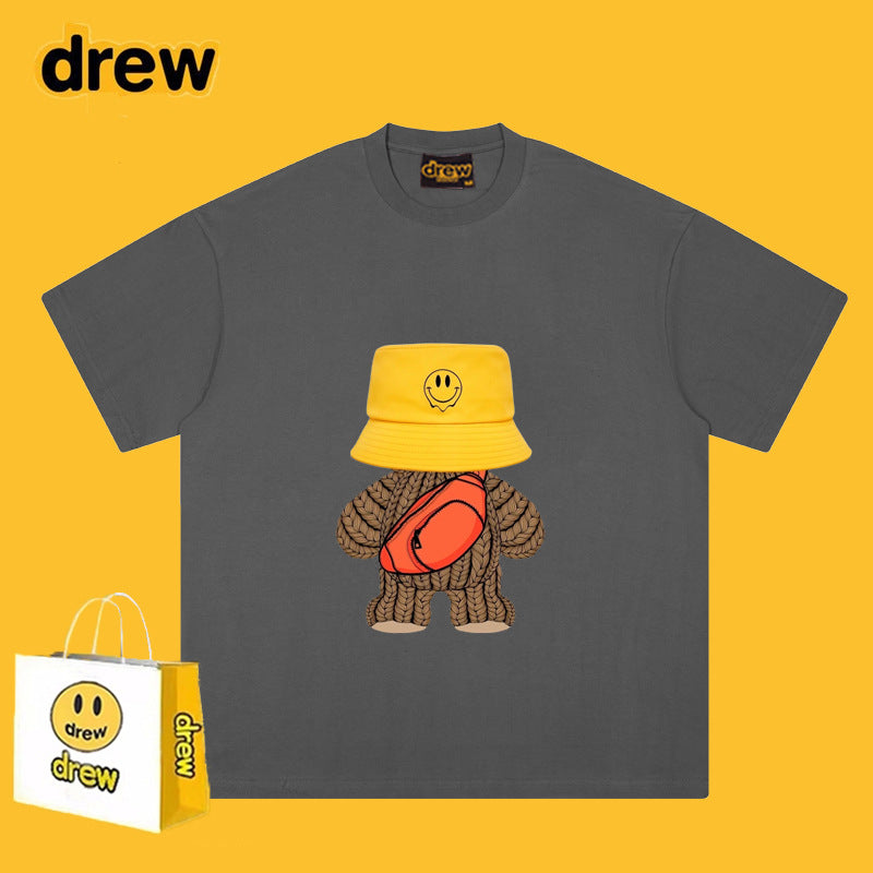 Drew T-shirts Teddy Bear Smiley Printed T-shirt