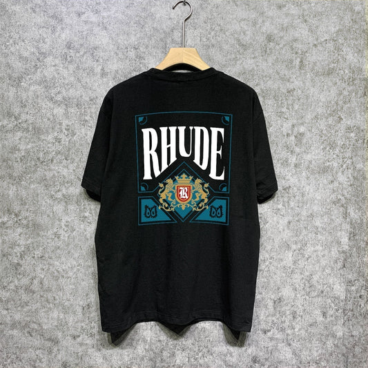 Rhude T-shirts Printed Trendy Pure Cotton
