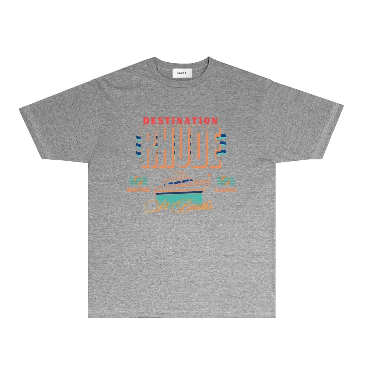 Rhude T-shirts Printed Trendy Pure Cotton