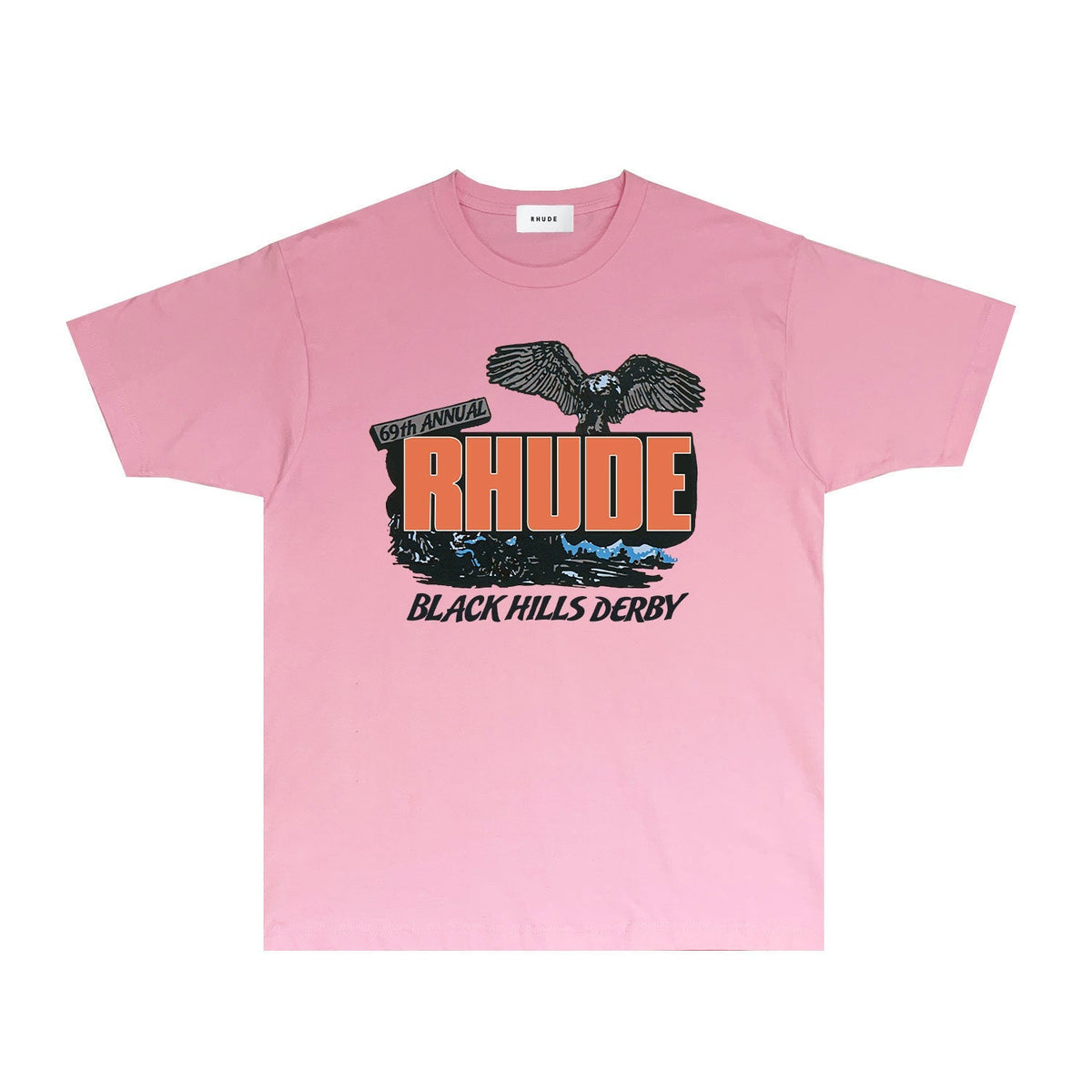 Rhude T-shirts Printed Trendy Pure Cotton
