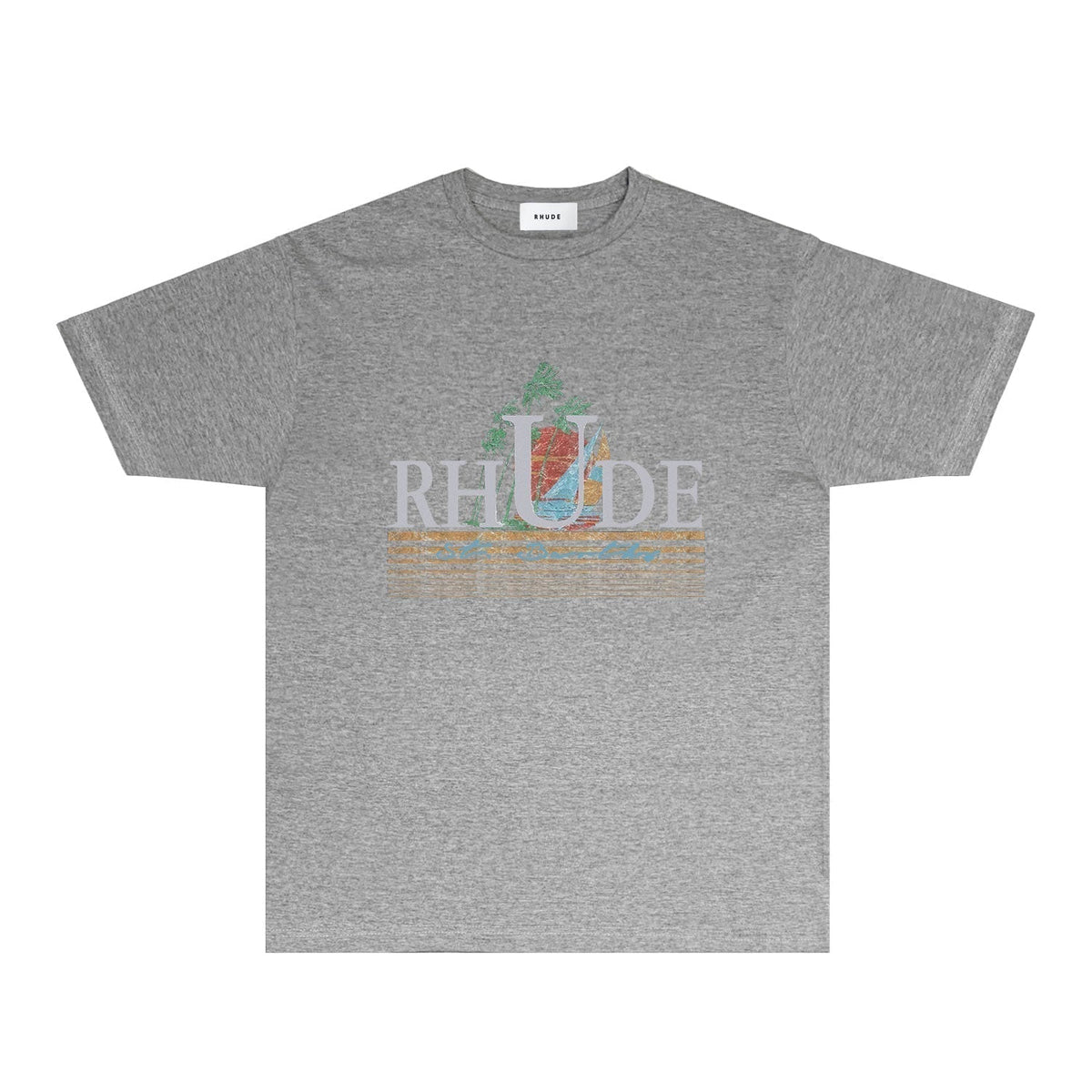 Rhude T-shirts Printed Trendy Pure Cotton