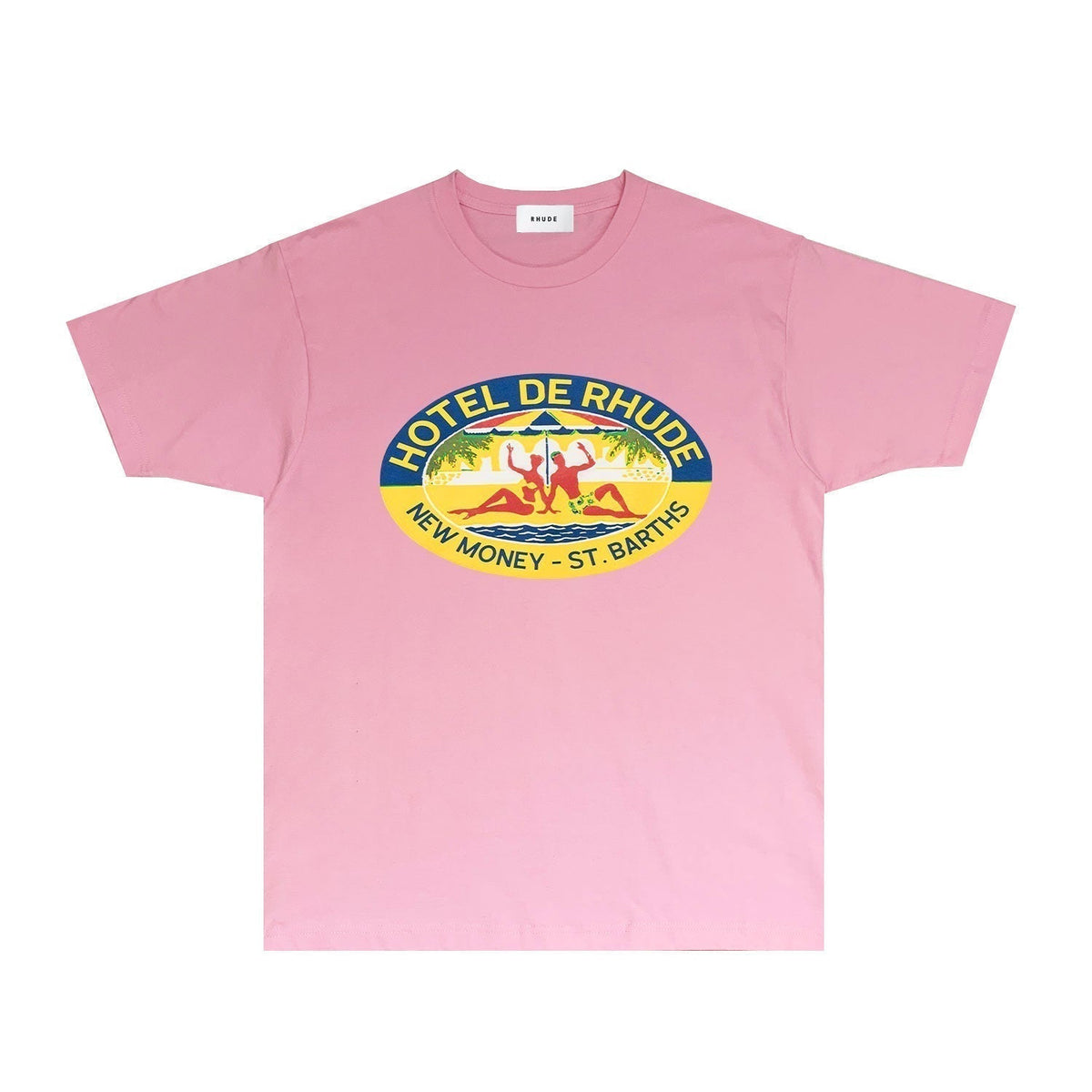 Rhude T-shirts Printed Trendy Pure Cotton