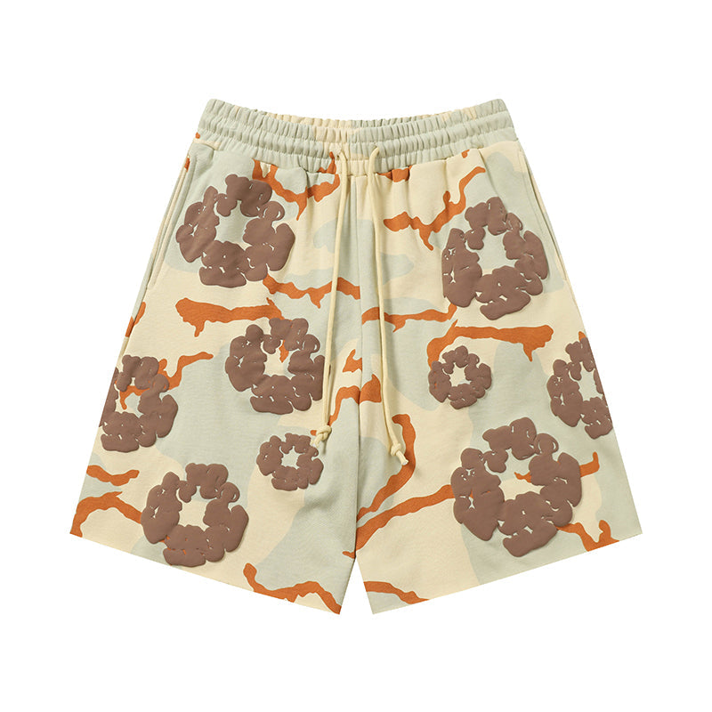Denim Tears Shorts floral cotton Camouflage