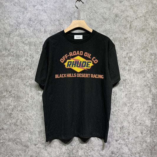 Rhude T-shirts Printed Trendy Pure Cotton