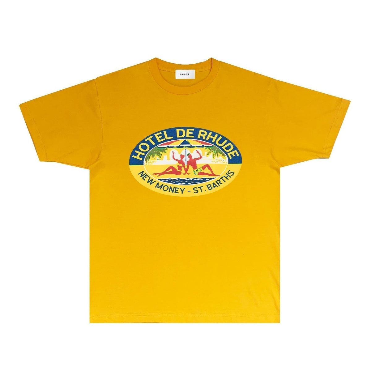 Rhude T-shirts Printed Trendy Pure Cotton