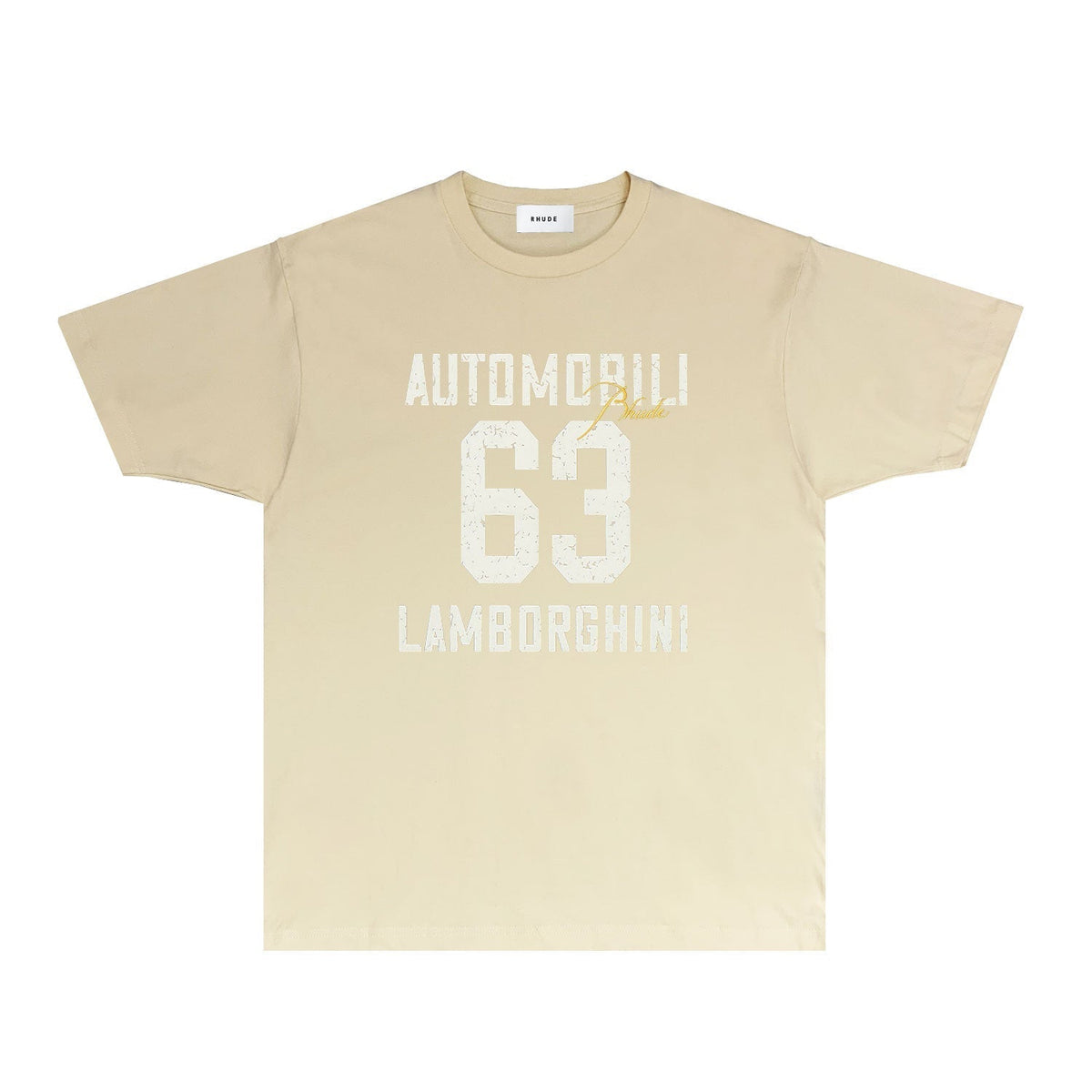 Rhude T-shirts Printed Trendy Pure Cotton